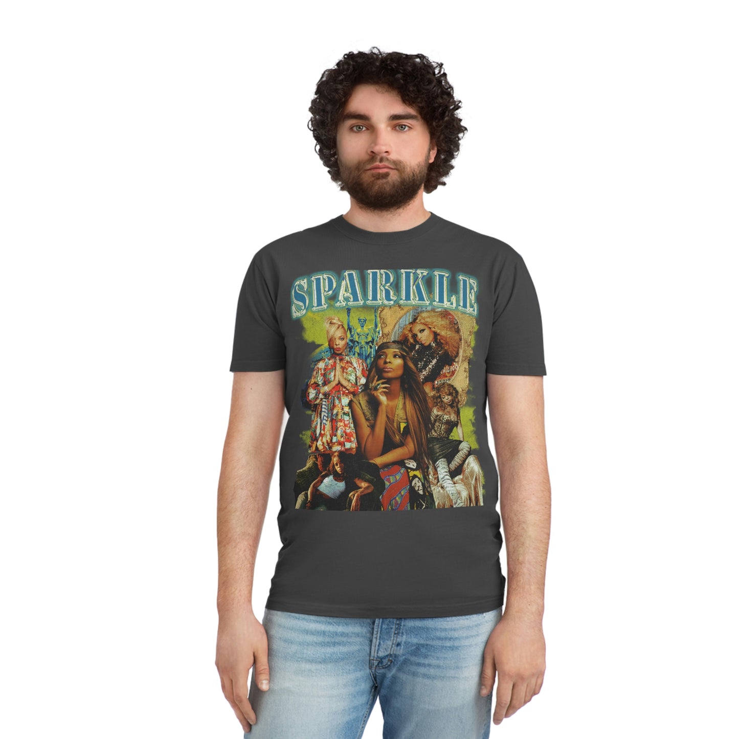 Artist & ICON Sparkle Photo Collage Rock Star Shirt