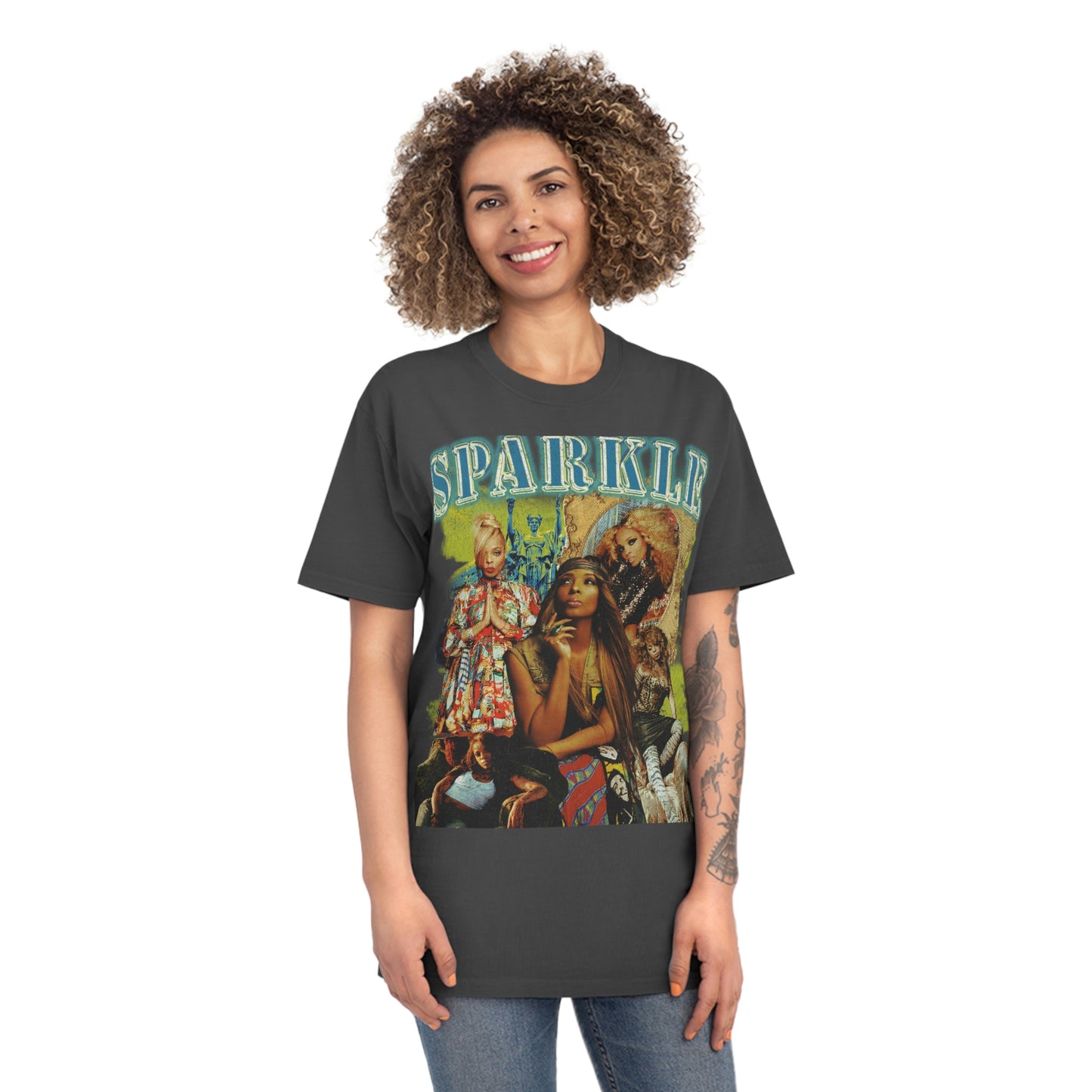Artist & ICON Sparkle Photo Collage Rock Star Shirt