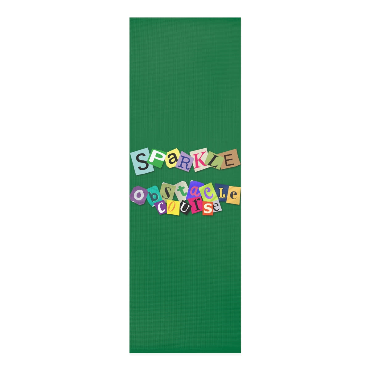 Sparkle Obstacle Course Artwork Foam Yoga Mat