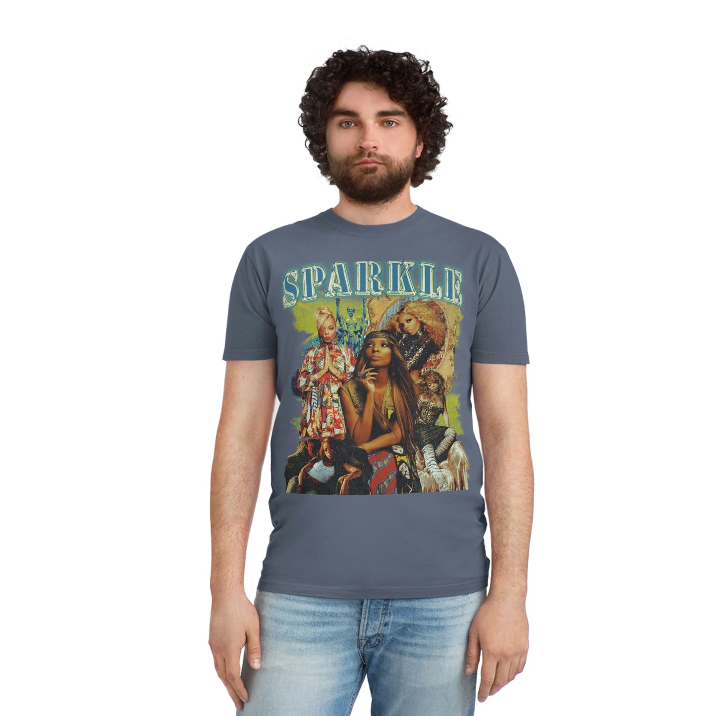 Artist & ICON Sparkle Photo Collage Rock Star Shirt