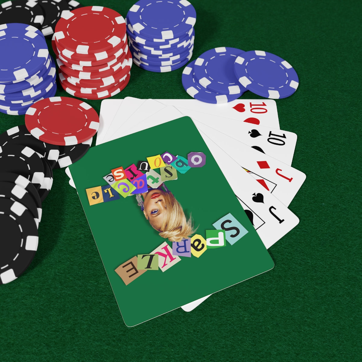Obstacle Course Artwork Custom Poker Cards
