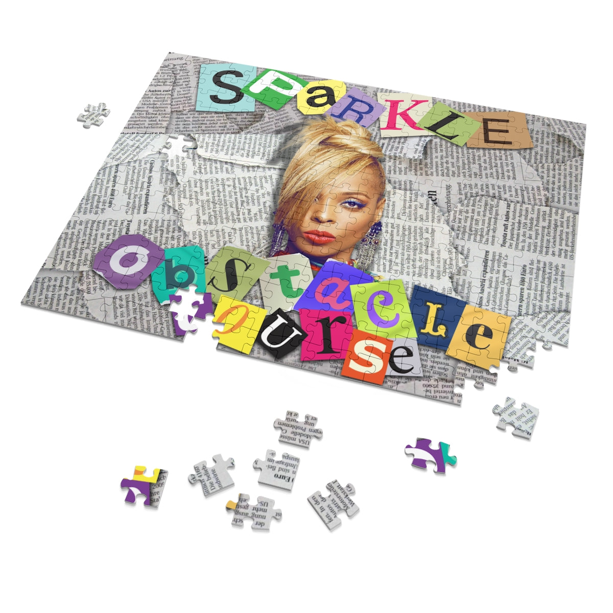 Sparkle's Official Obstacle Course EP Artwork Jigsaw Puzzle (252, 500, 1000-Piece)