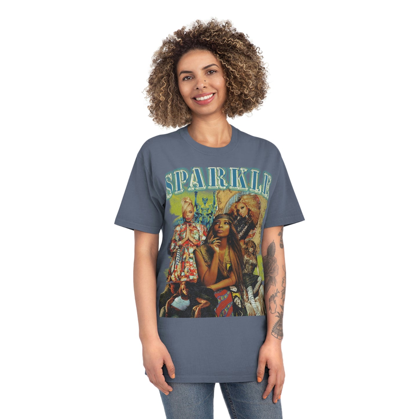 Artist & ICON Sparkle Photo Collage Rock Star Shirt