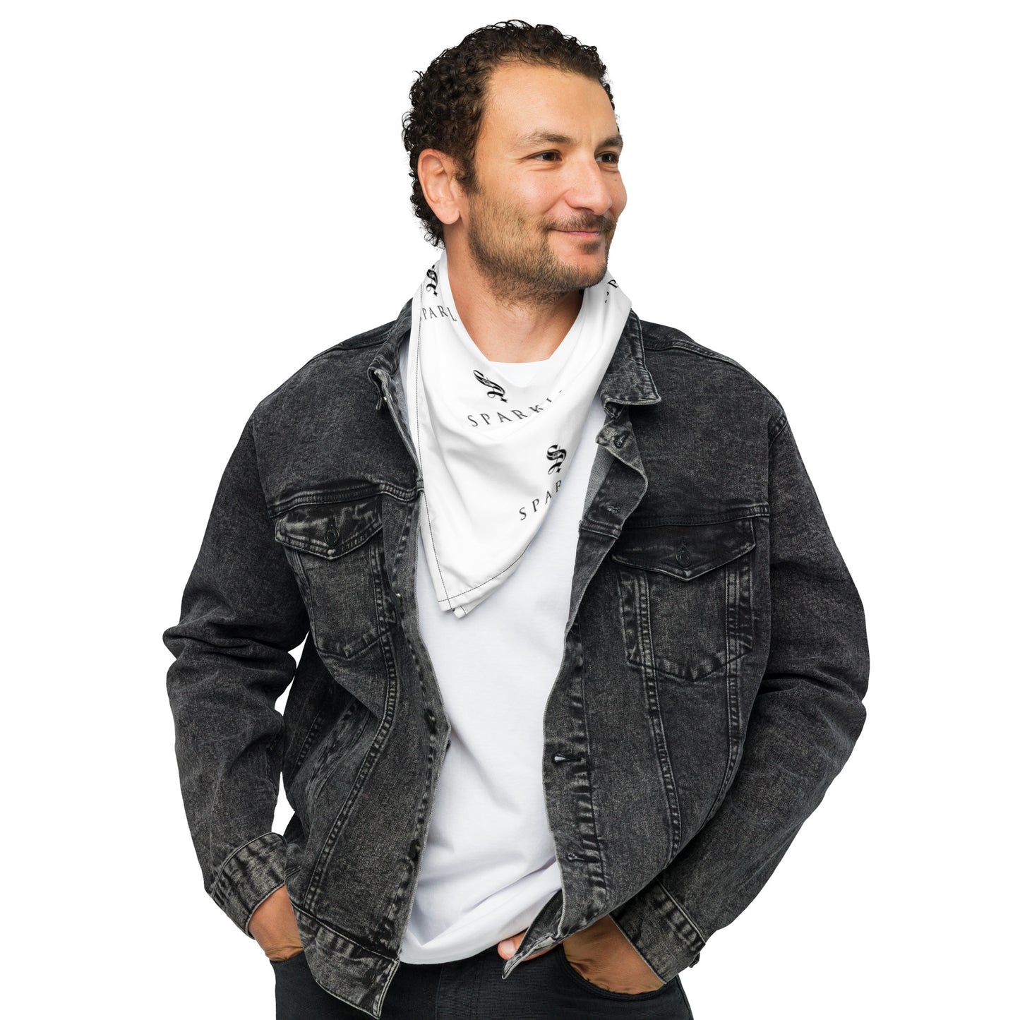 Unisex: Sparkle 'S-Mic' Logo All-Over Printed Bandana