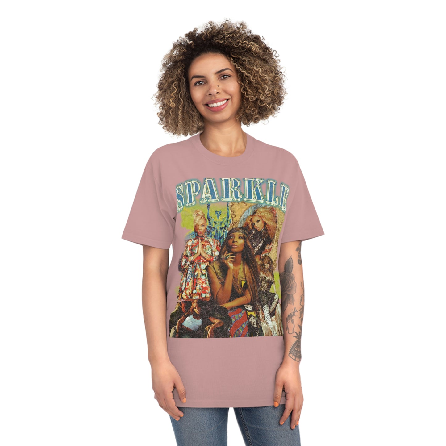 Artist & ICON Sparkle Photo Collage Rock Star Shirt