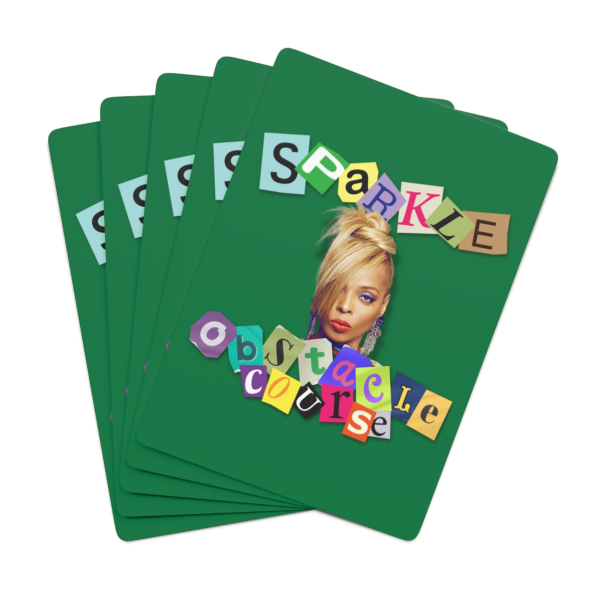 Obstacle Course Artwork Custom Poker Cards