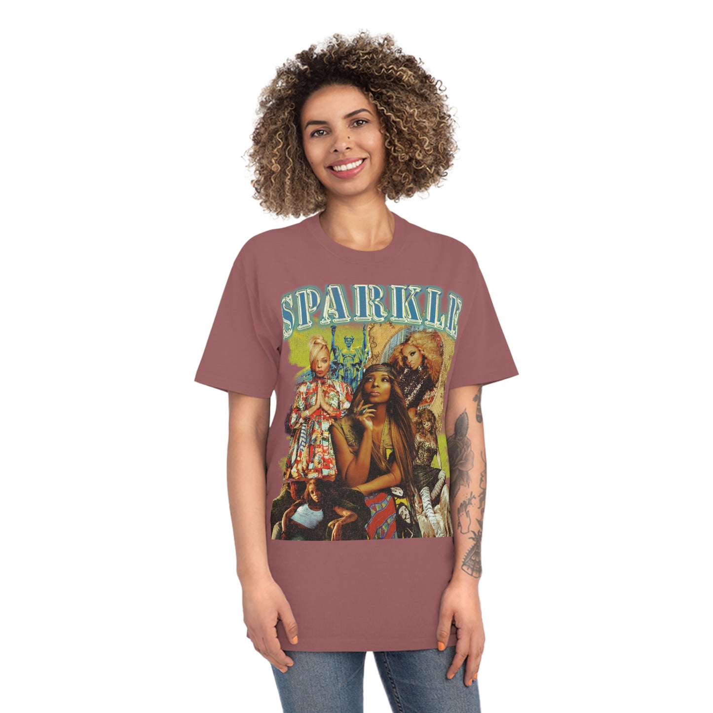 Artist & ICON Sparkle Photo Collage Rock Star Shirt