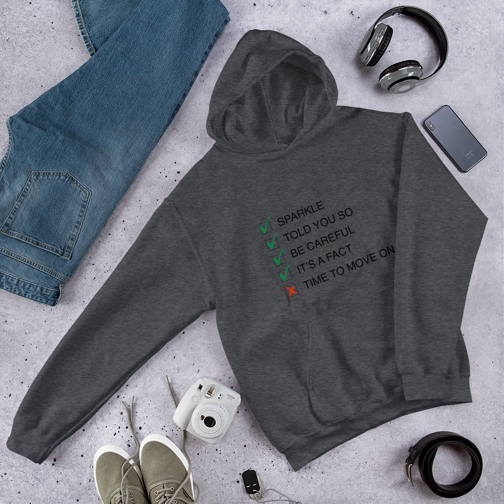 Unisex: Sparkle 'Song-Titles' Message Hoodie