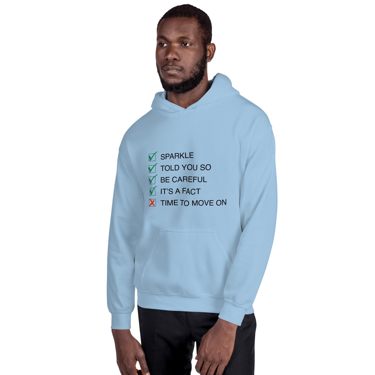 Unisex: Sparkle 'Song-Titles' Message Hoodie