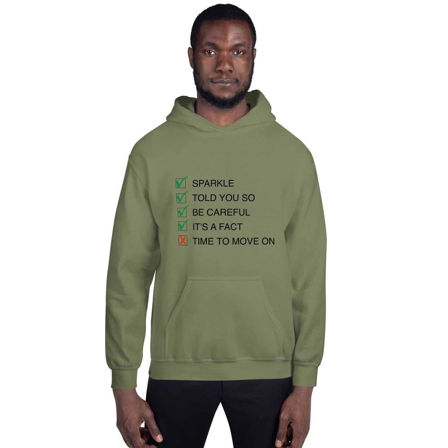 Unisex: Sparkle 'Song-Titles' Message Hoodie