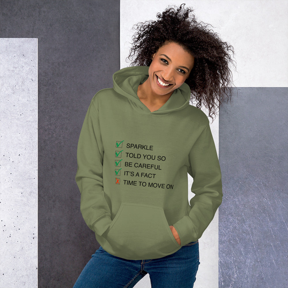 Unisex: Sparkle 'Song-Titles' Message Hoodie