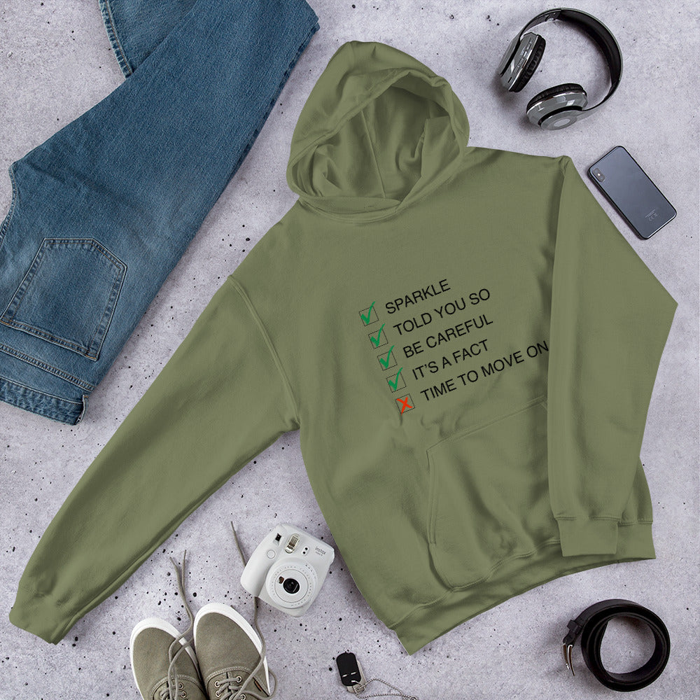 Unisex: Sparkle 'Song-Titles' Message Hoodie