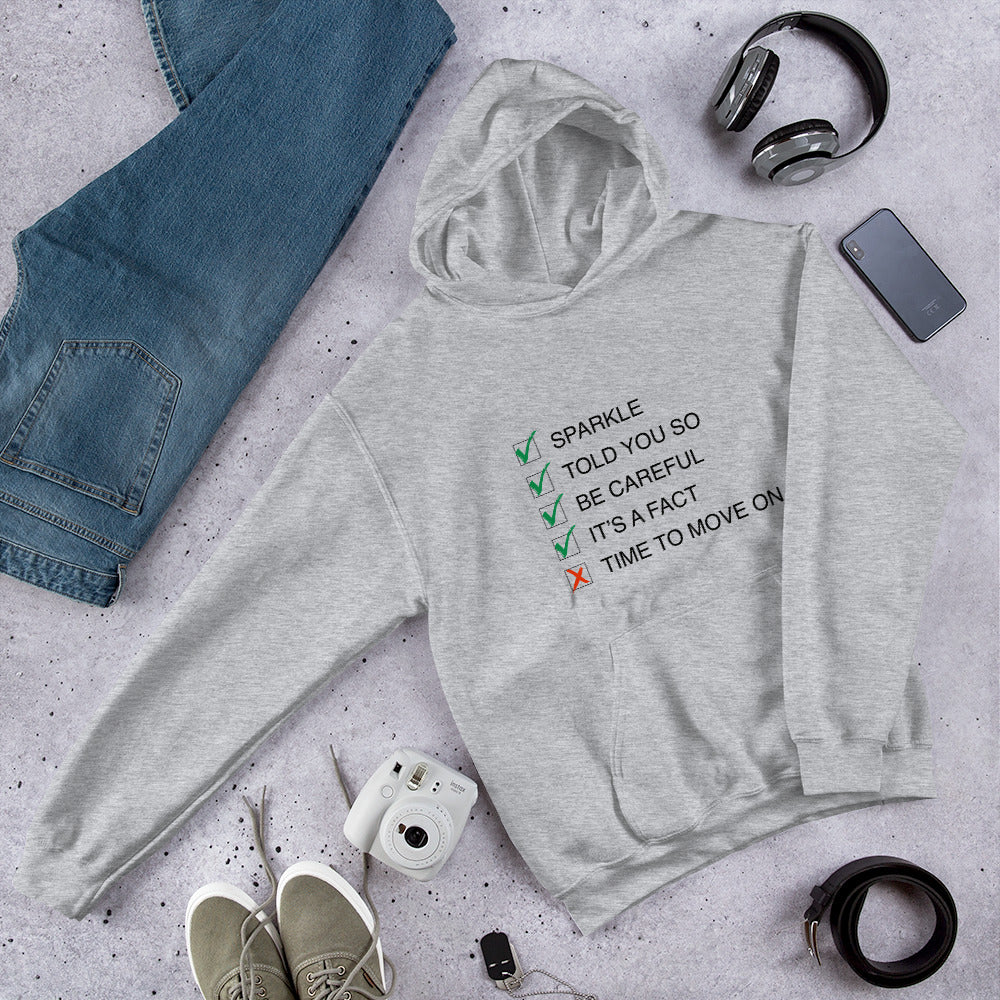 Unisex: Sparkle 'Song-Titles' Message Hoodie