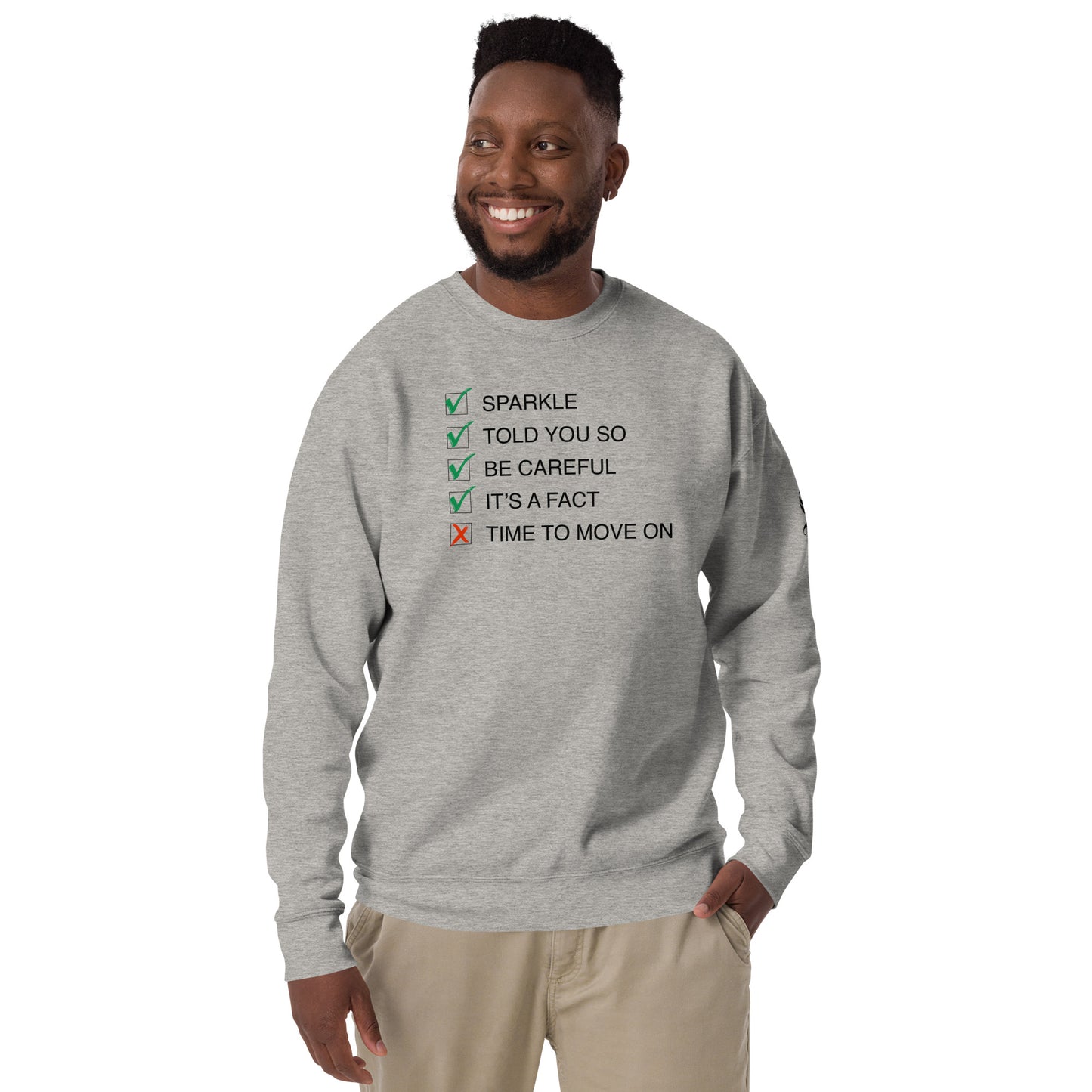 Sparkle: 'Song-Titles' Message Unisex Premium Sweatshirt