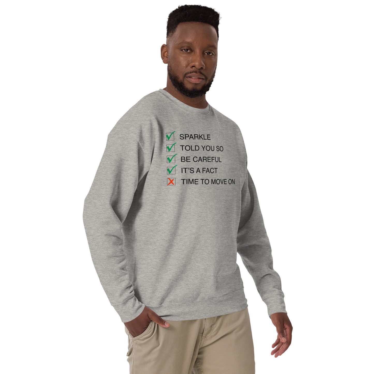 Sparkle: 'Song-Titles' Message Unisex Premium Sweatshirt