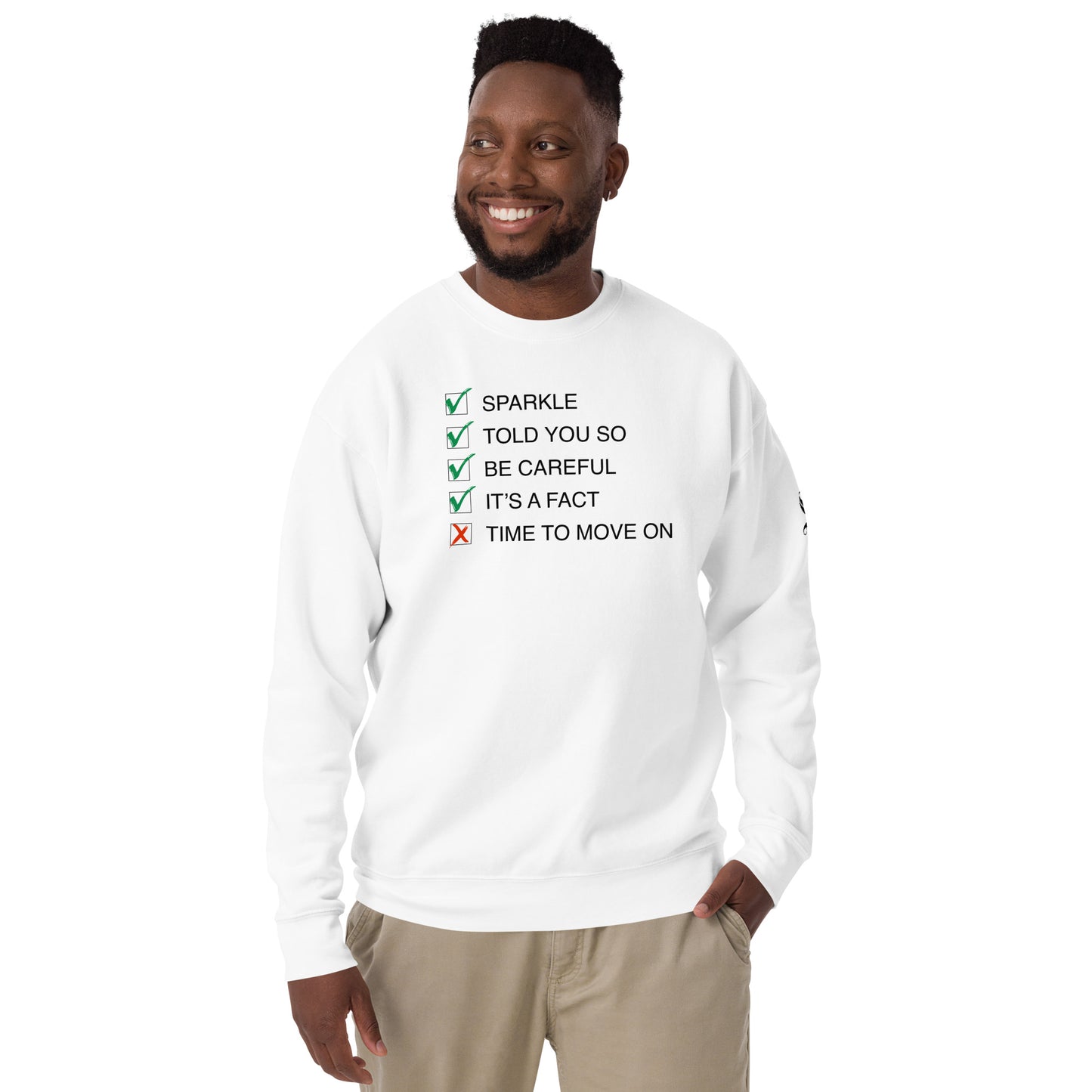 Sparkle: 'Song-Titles' Message Unisex Premium Sweatshirt