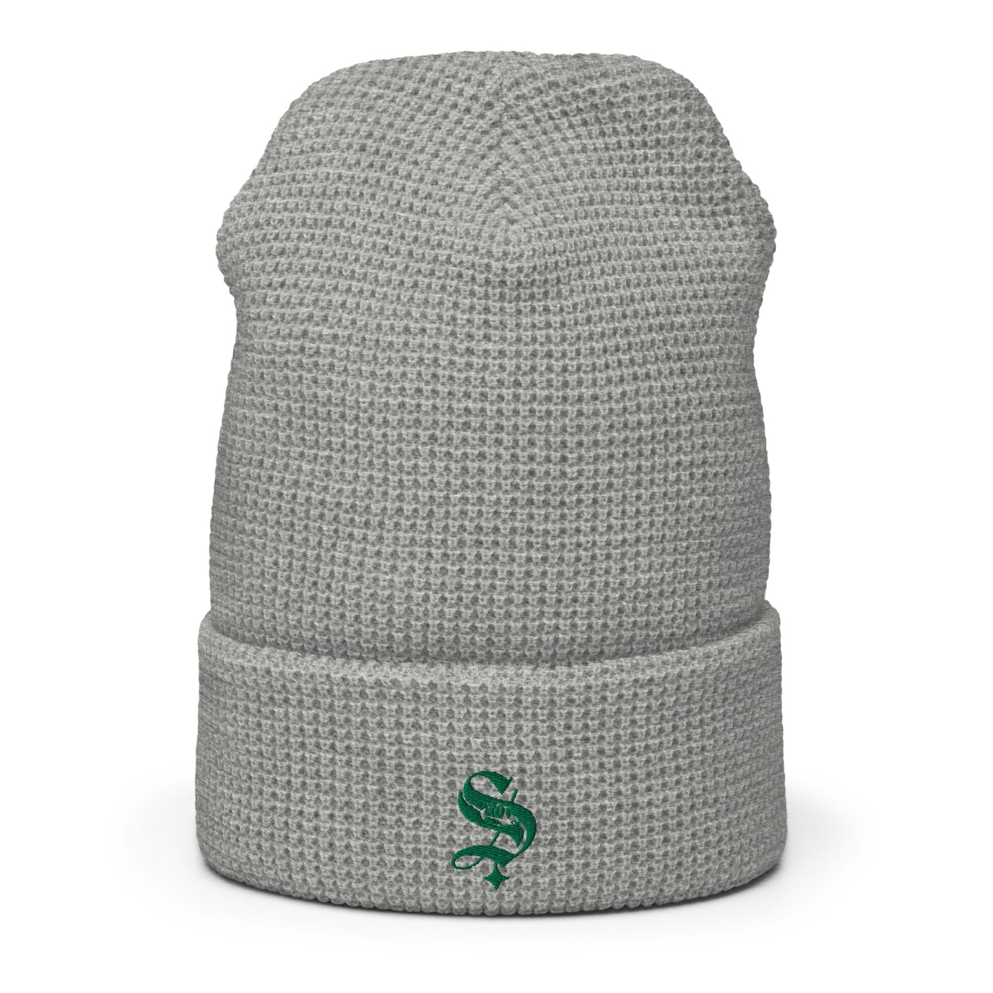Unisex: Sparkle 'S' Logo Waffle Beanie