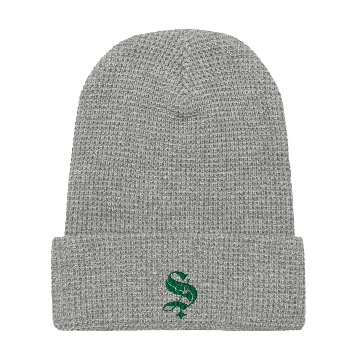 Unisex: Sparkle 'S' Logo Waffle Beanie
