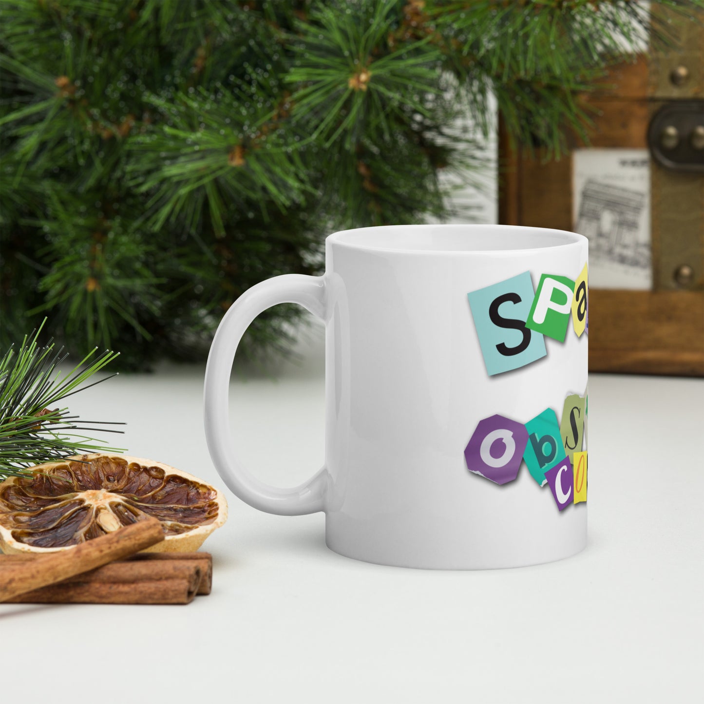 Sparkle's 'Obstacle Course' White Glossy Coffee Mug