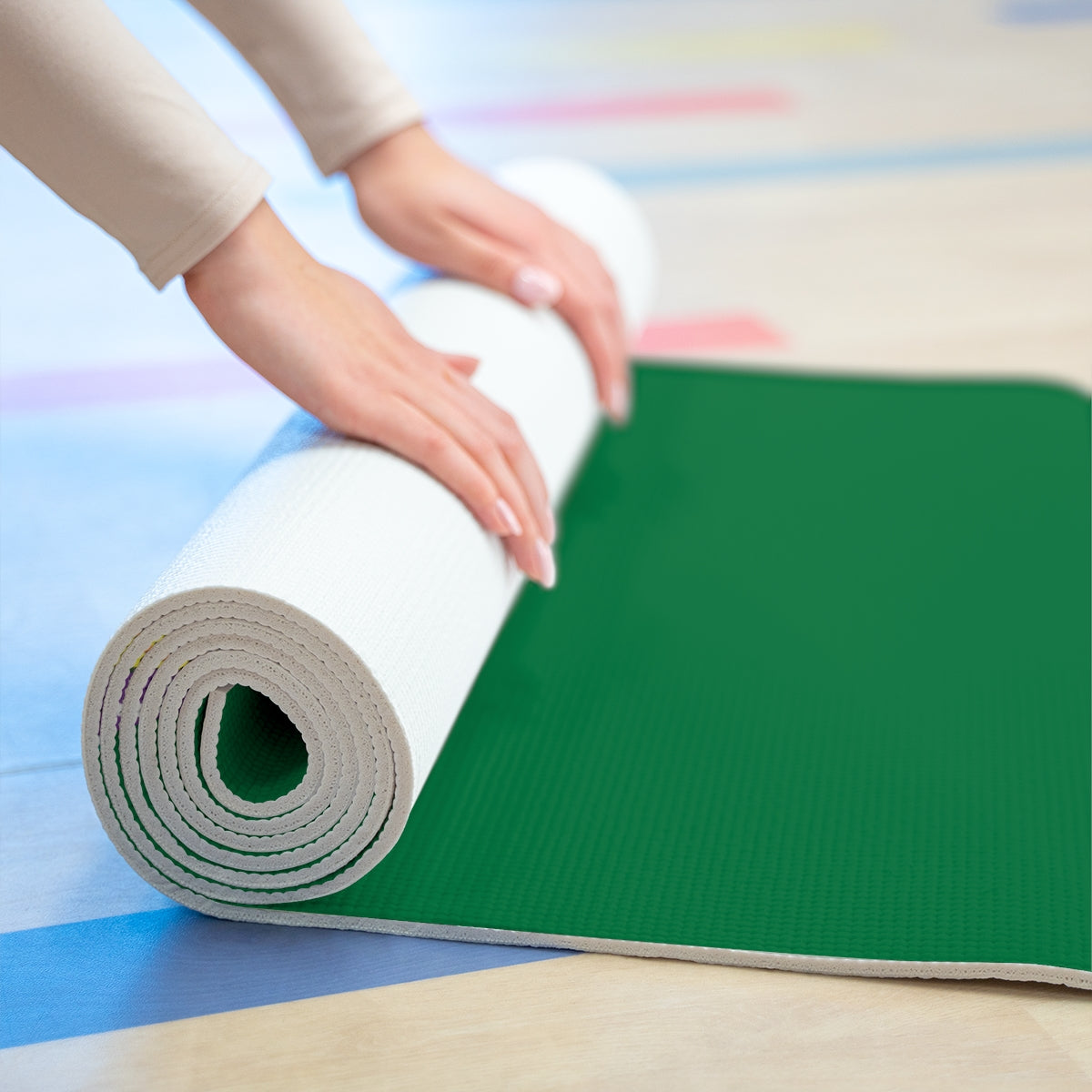 Sparkle Obstacle Course Artwork Foam Yoga Mat