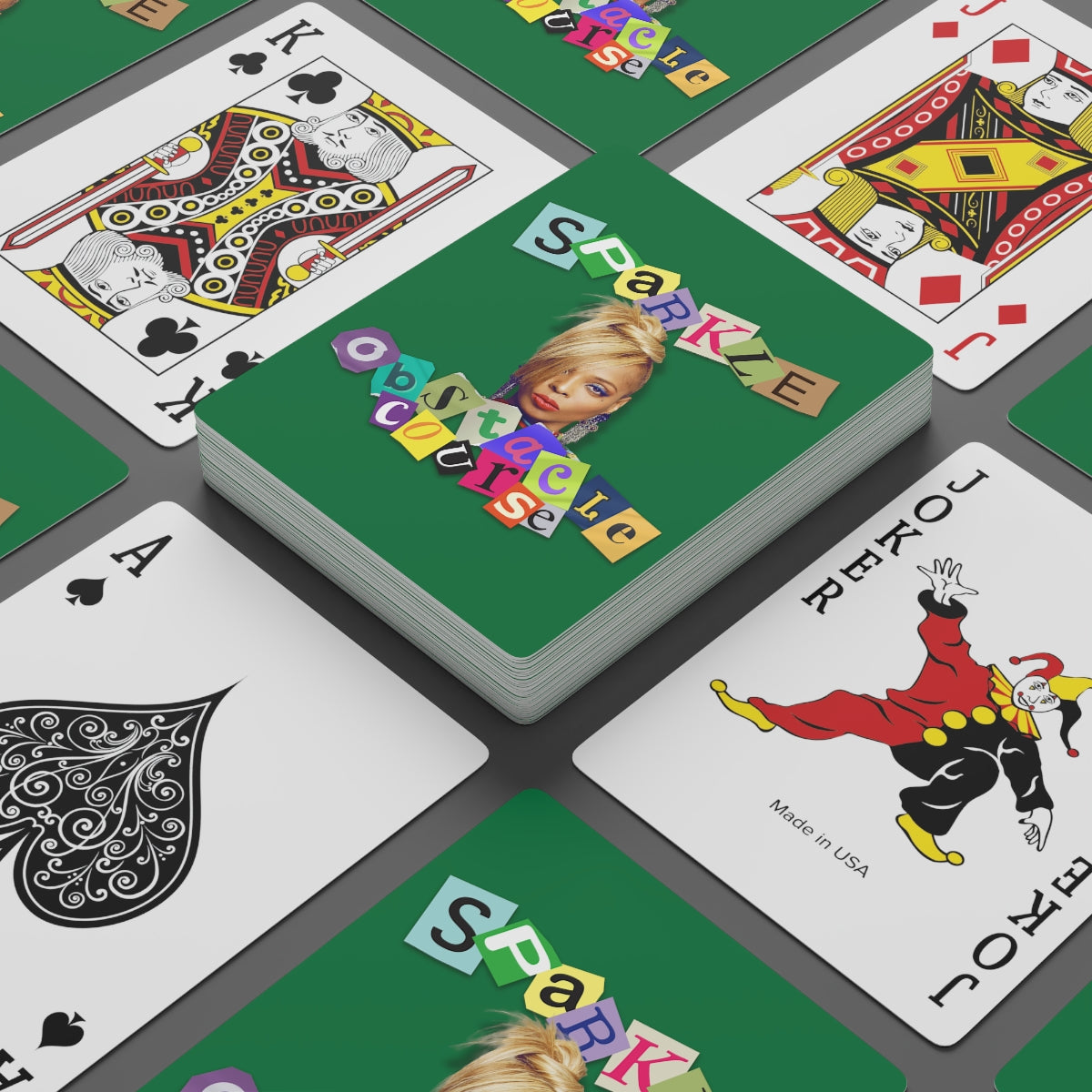 Obstacle Course Artwork Custom Poker Cards