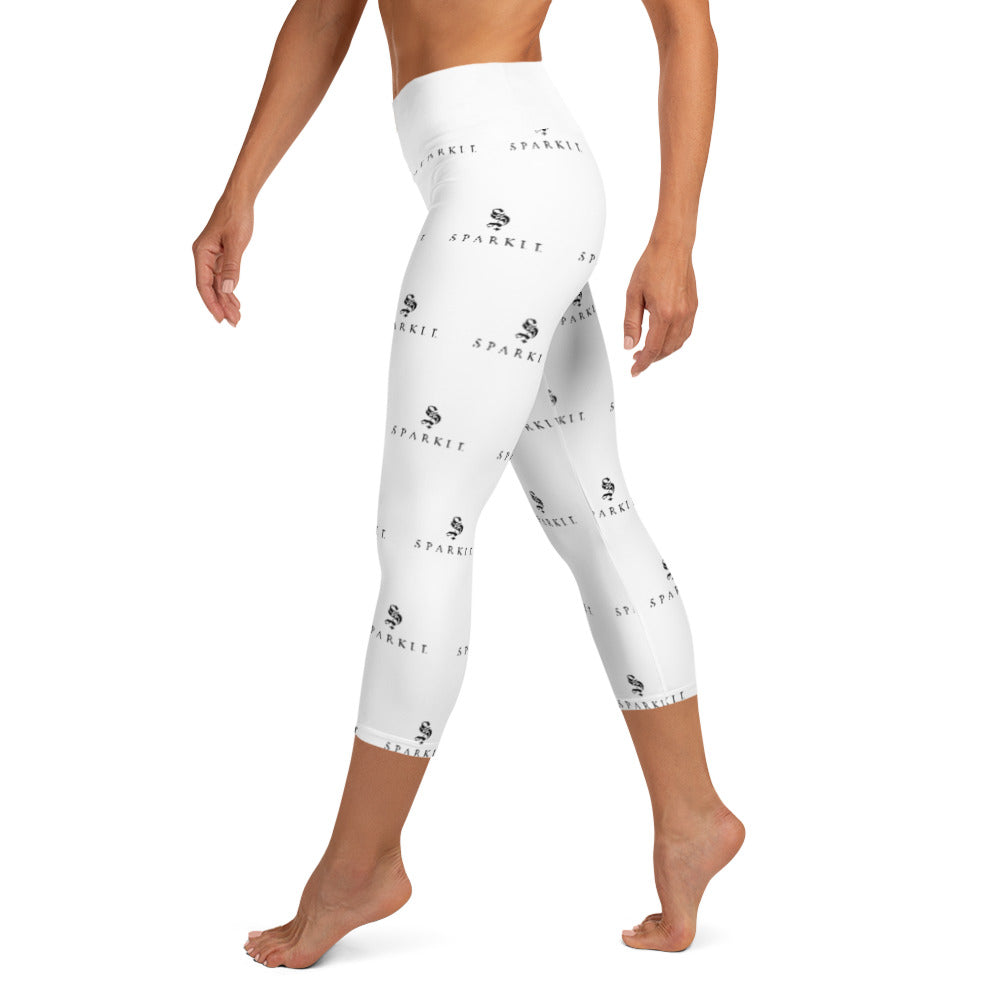 Capri Merch Logo Leggings Sparkle Sparkle Yoga –