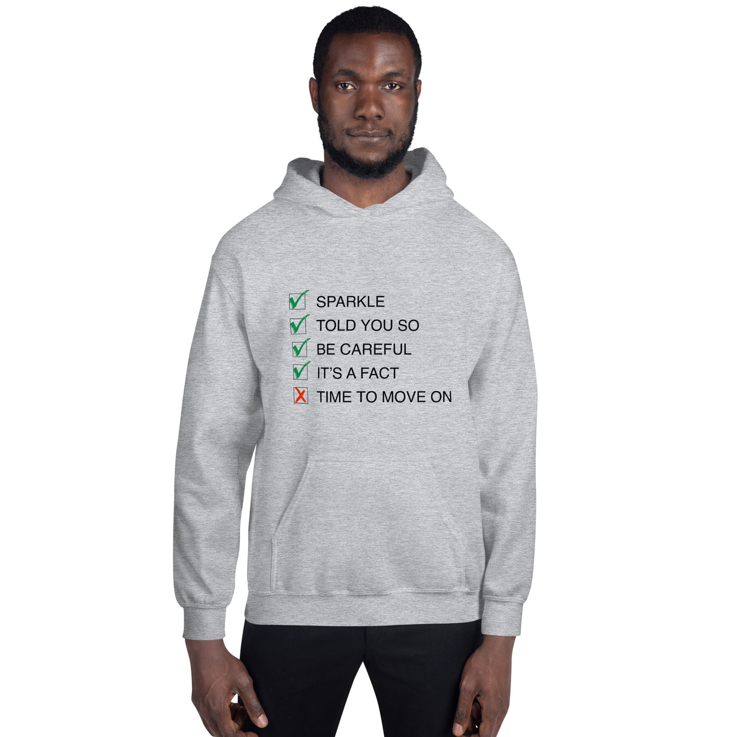 Unisex: Sparkle 'Song-Titles' Message Hoodie